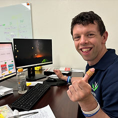 A photo of Brett working at Vitoli