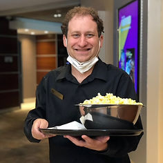Matthew at work at Cinepolis