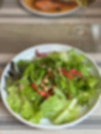 Insalata di ceci, peperoni arrosto e rucola