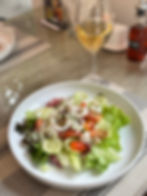 Insalata di seppie, pomodorini e cetrioli