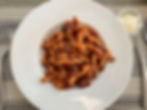 013 Strozzapreti al sugo di agnello, porcini e Pecorino Romano DOP