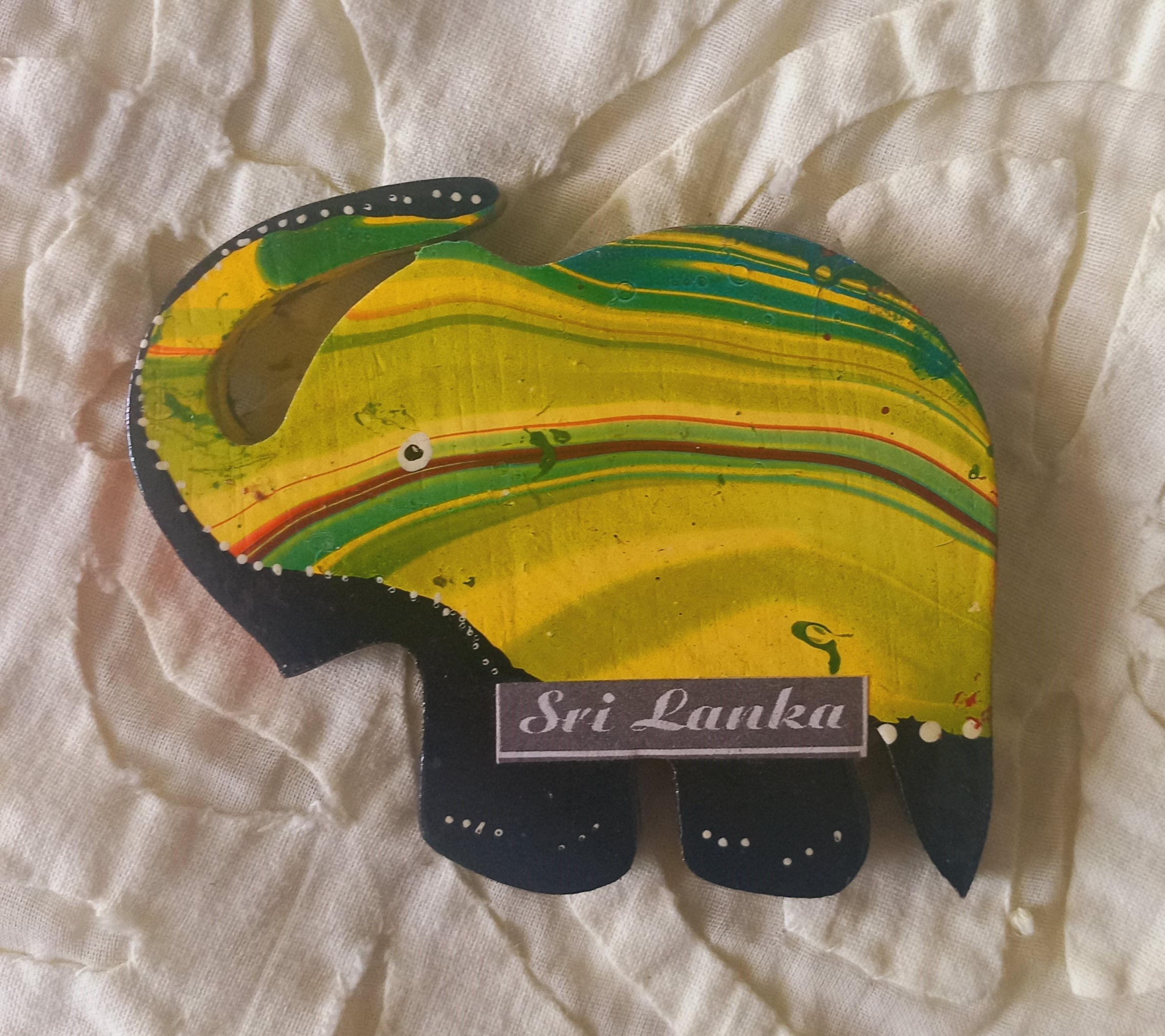 Hand Painted Wood Magnet Decor