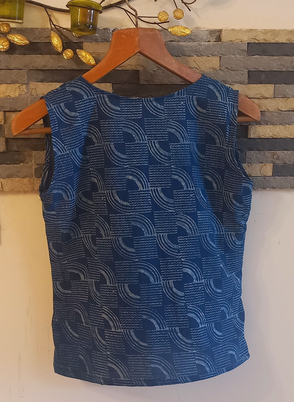 Thumbnail: Blue Cotton Blouse