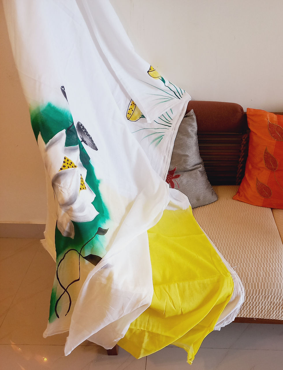 Thumbnail: Clinkwagon White Cotton Saree
