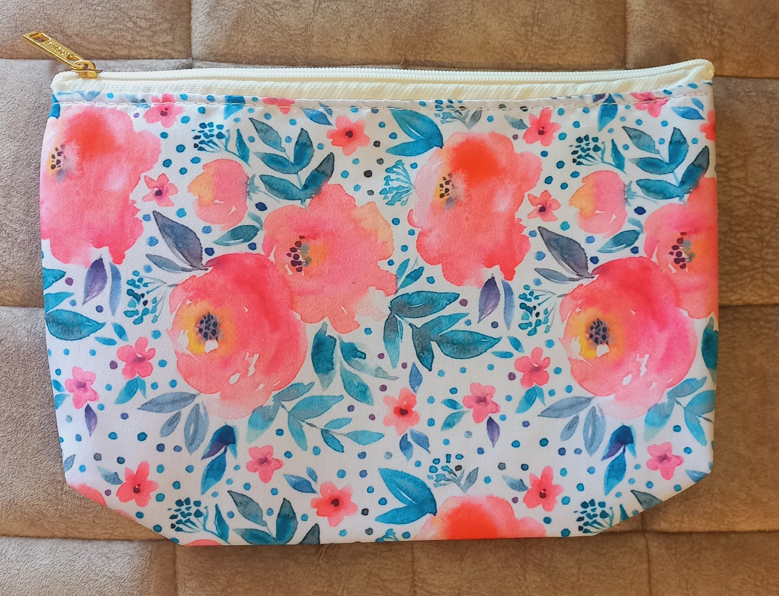 Floral Travel Cosmetics Pouch