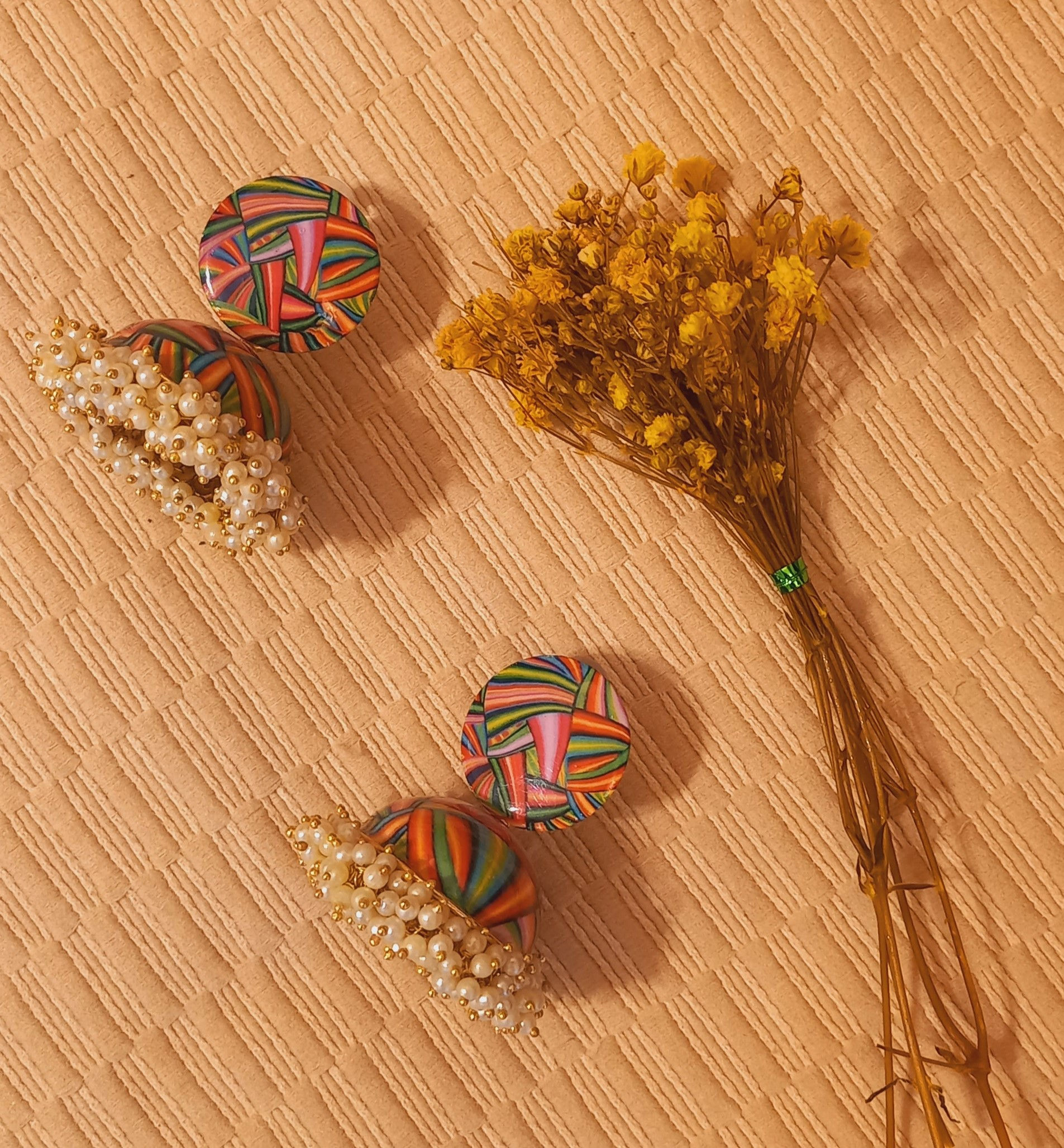 Hand-painted Metal Earrings