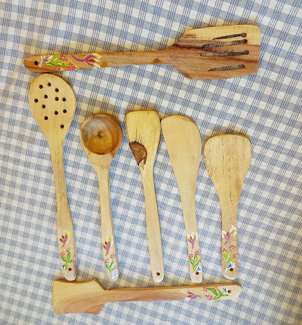 Hand Painted Serving Cutlery