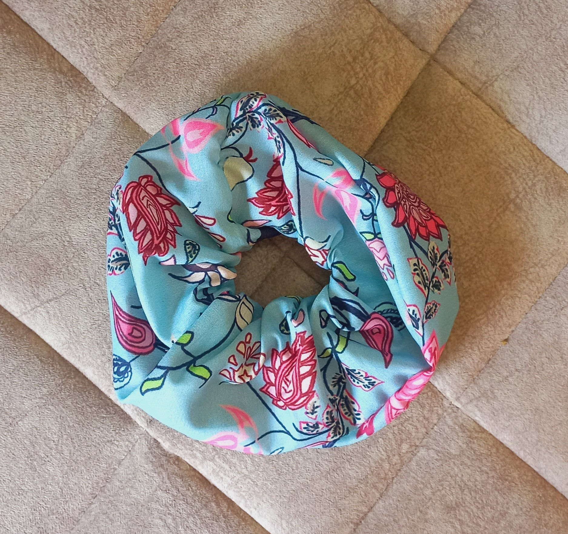 Blue Floral Hair Band