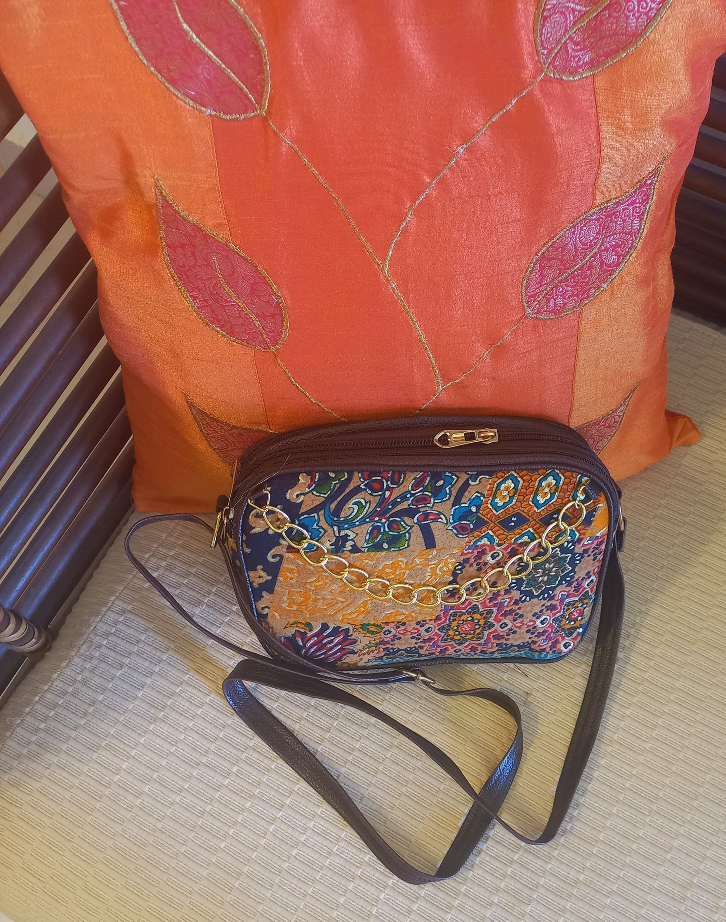 Ikat Prints on a Sling Bag