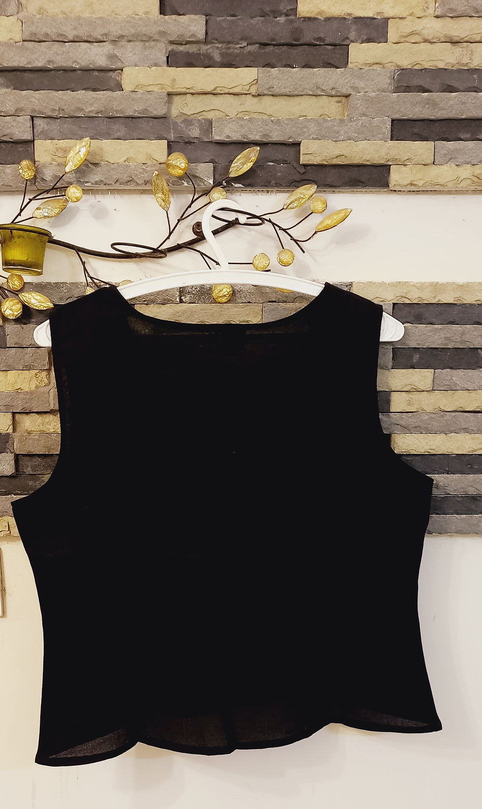 Thumbnail: Clinkwagon Black Soft Cotton Blouse