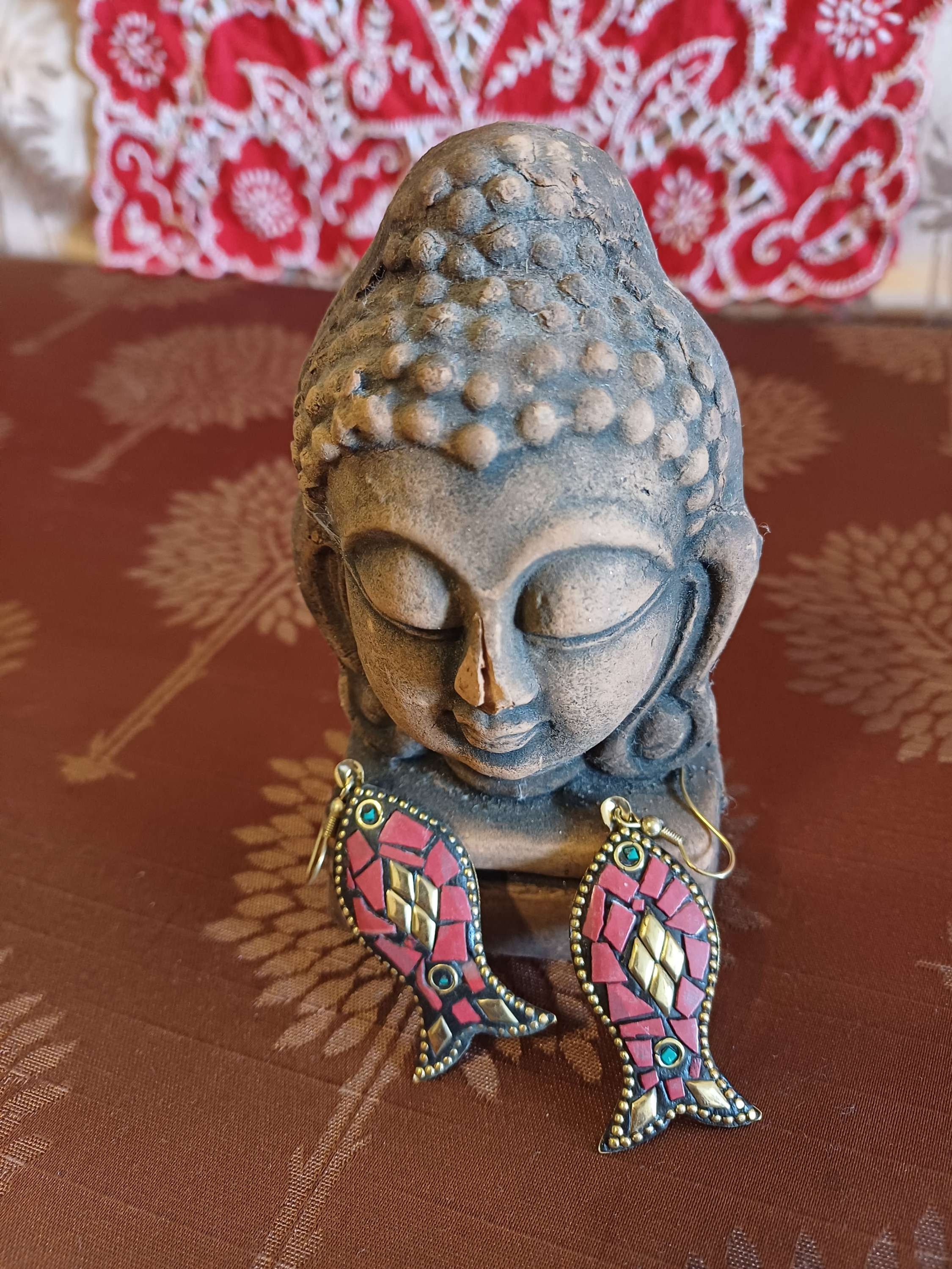 Pair of enamel Fish Danglers 