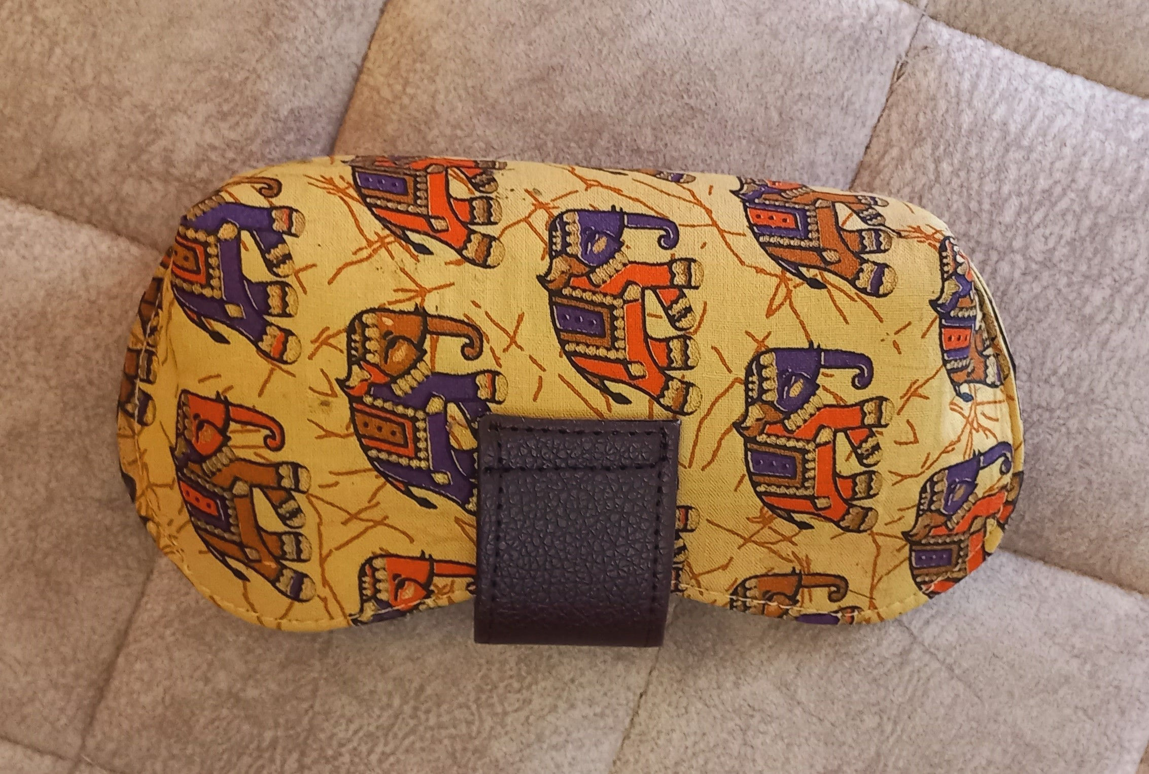 Mustard Fabric Eye-Case
