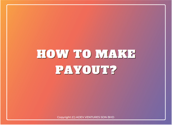 How to make payout?