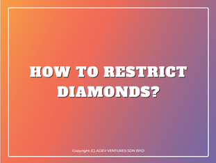 How to restrict diamonds?