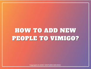 How to add new people to vimigo?