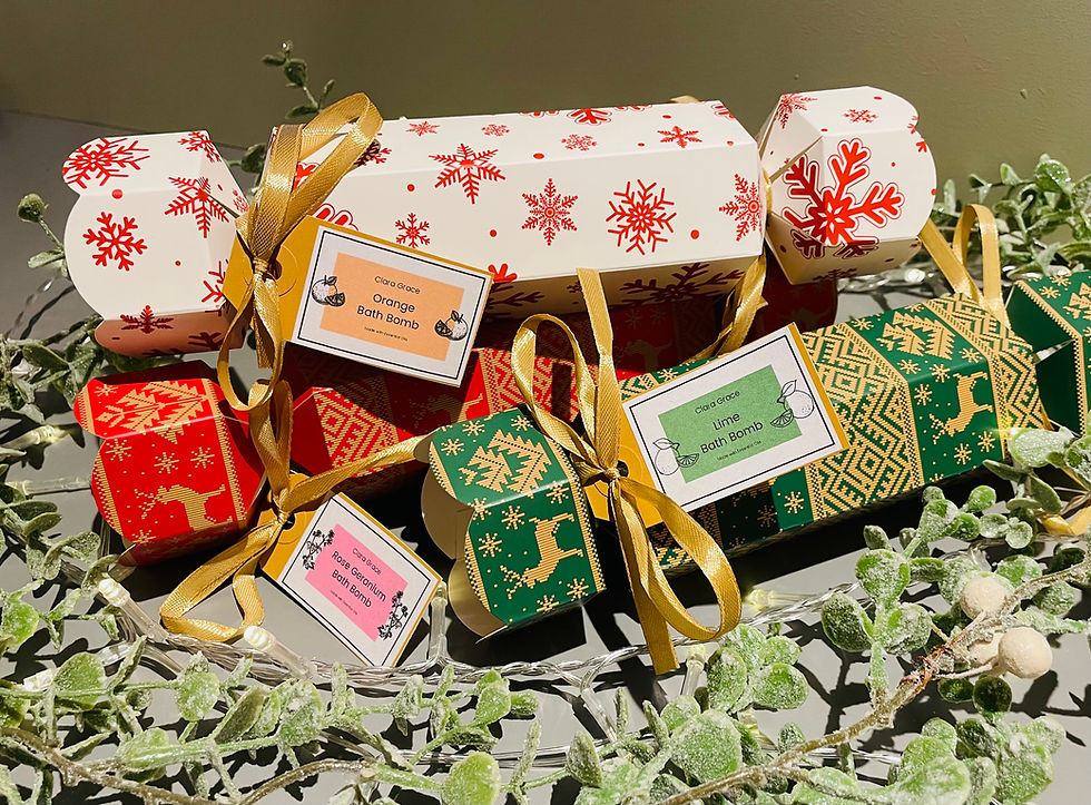 Christmas Bath Bomb Crackers