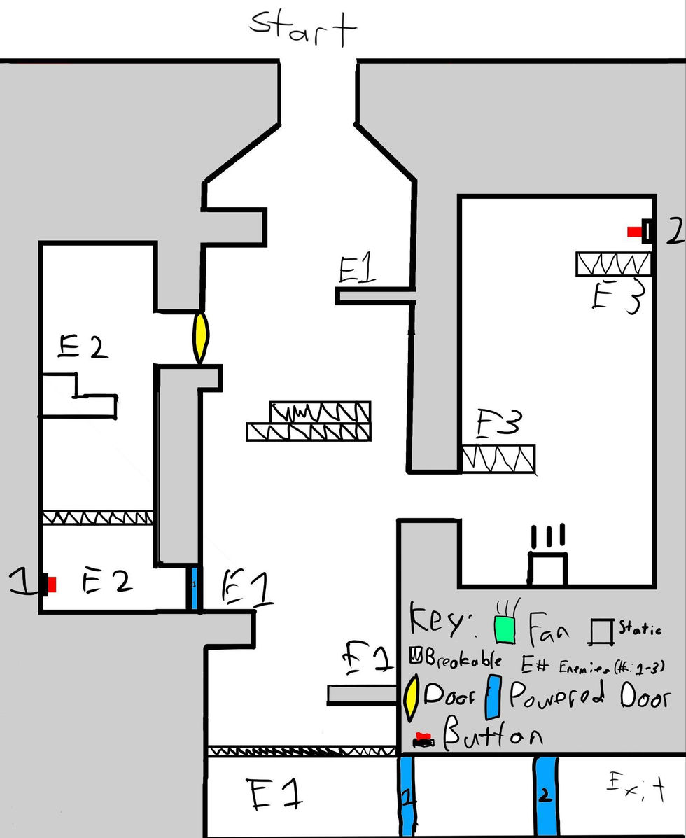 The final paper map made digitally in Photoshop.