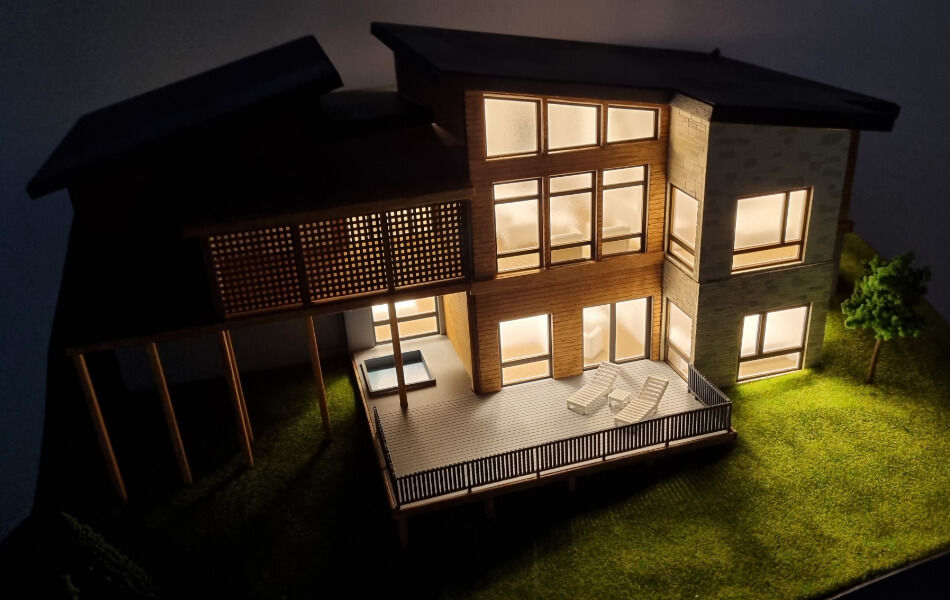 Model 9 residence-scale-model