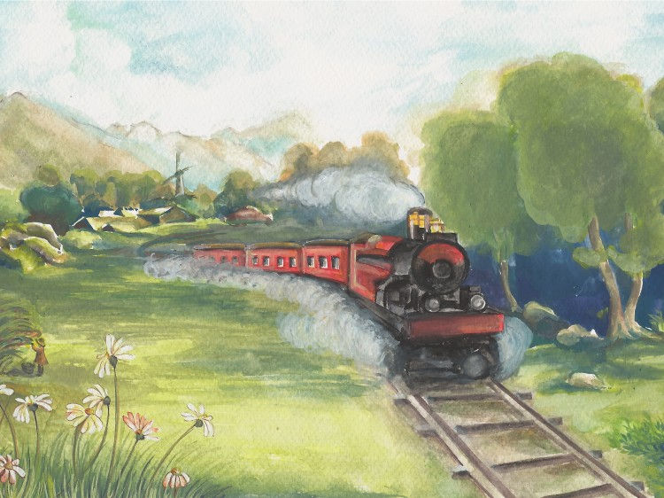 FROM A RAILWAY CARRIAGE