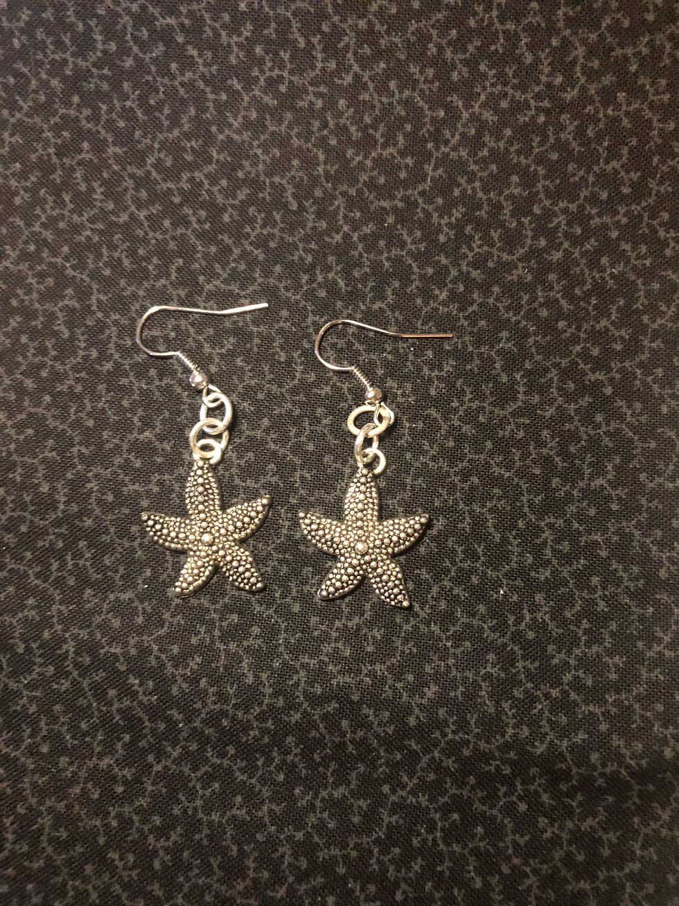 Thumbnail: Starfish Charm Earrings