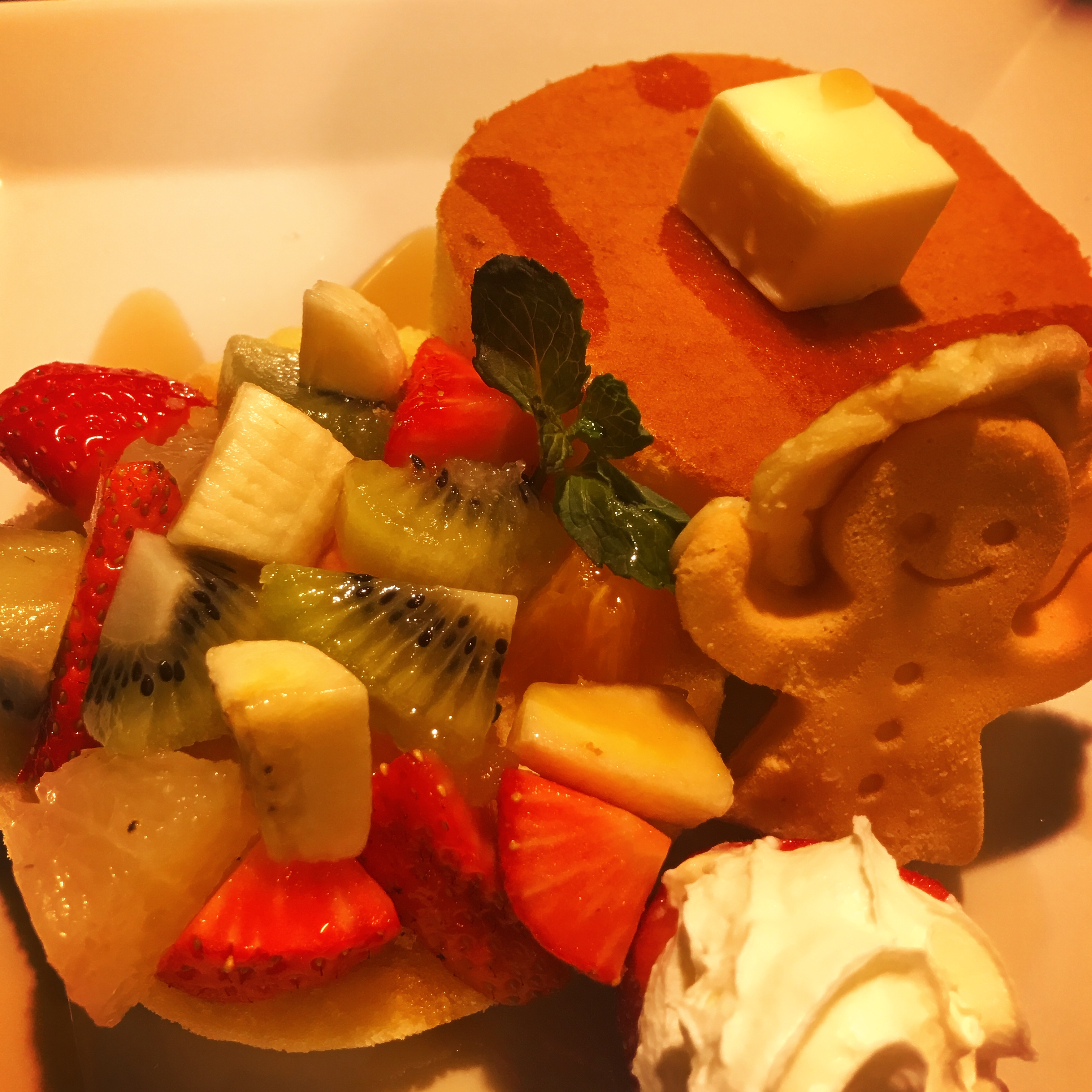 フルーツパンケーキ¥1500