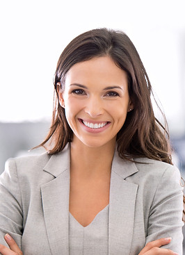 Woman in Grey Suit