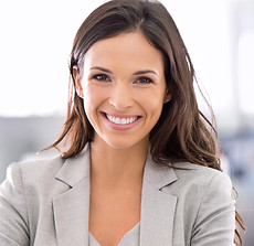 Woman in Grey Suit