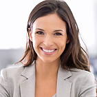 Woman in Grey Suit