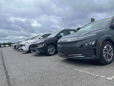 A row of Hyundai Vehicles