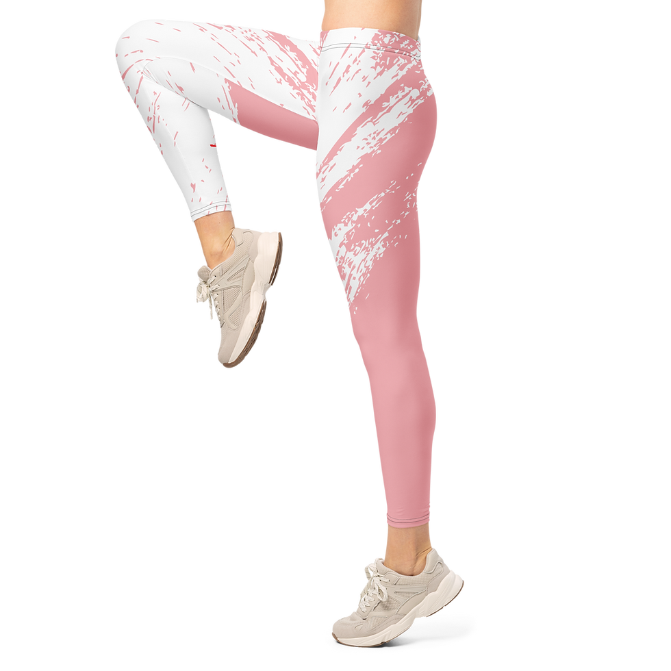 Thumbnail: Restart Pink and White Leggings