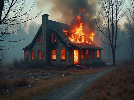 O incêndio destruiu parte da residência em Elizabeth