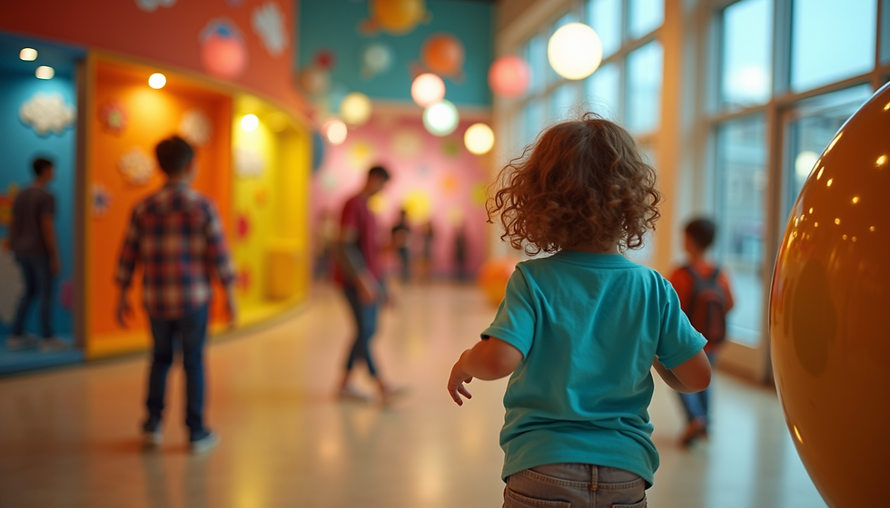 Exposição interativa no Museu Infantil de Indianápolis