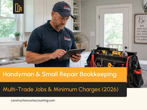 Handyman & Small Repair Contractor Bookkeeping: Multi-Trade Tickets & Minimum Charges (2026)