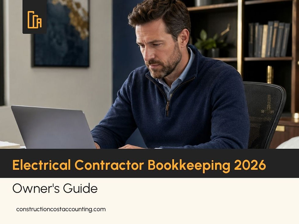 Electrical Contractor Bookkeeping 2026: Job Costing for the Service-Plus-Project Business