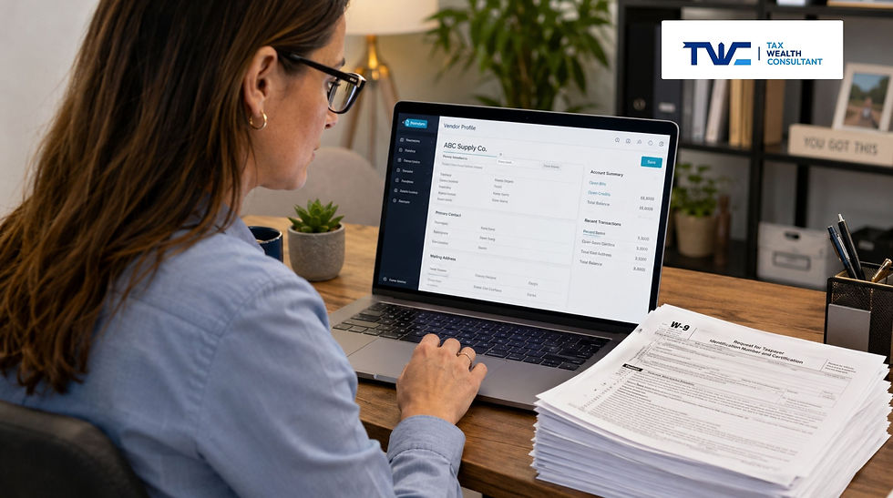 Marking vendor as 1099 eligible in QuickBooks Online vendor file