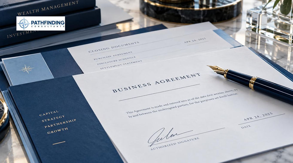 Close-up of professional credential certificates in an organized folder