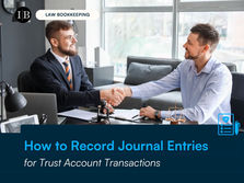 How to Record Journal Entries for Trust Account Transactions