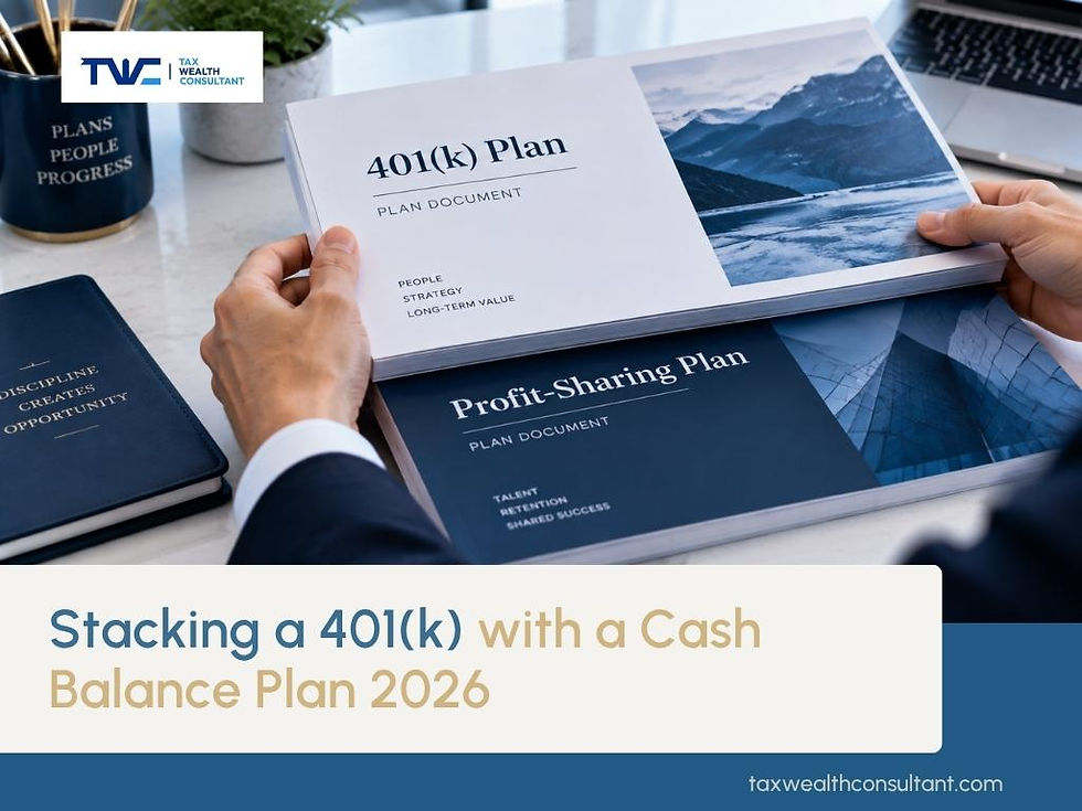 Stacking a 401(k) with a Cash Balance Plan in 2026 — Part 6 of Our Retirement Plan Series