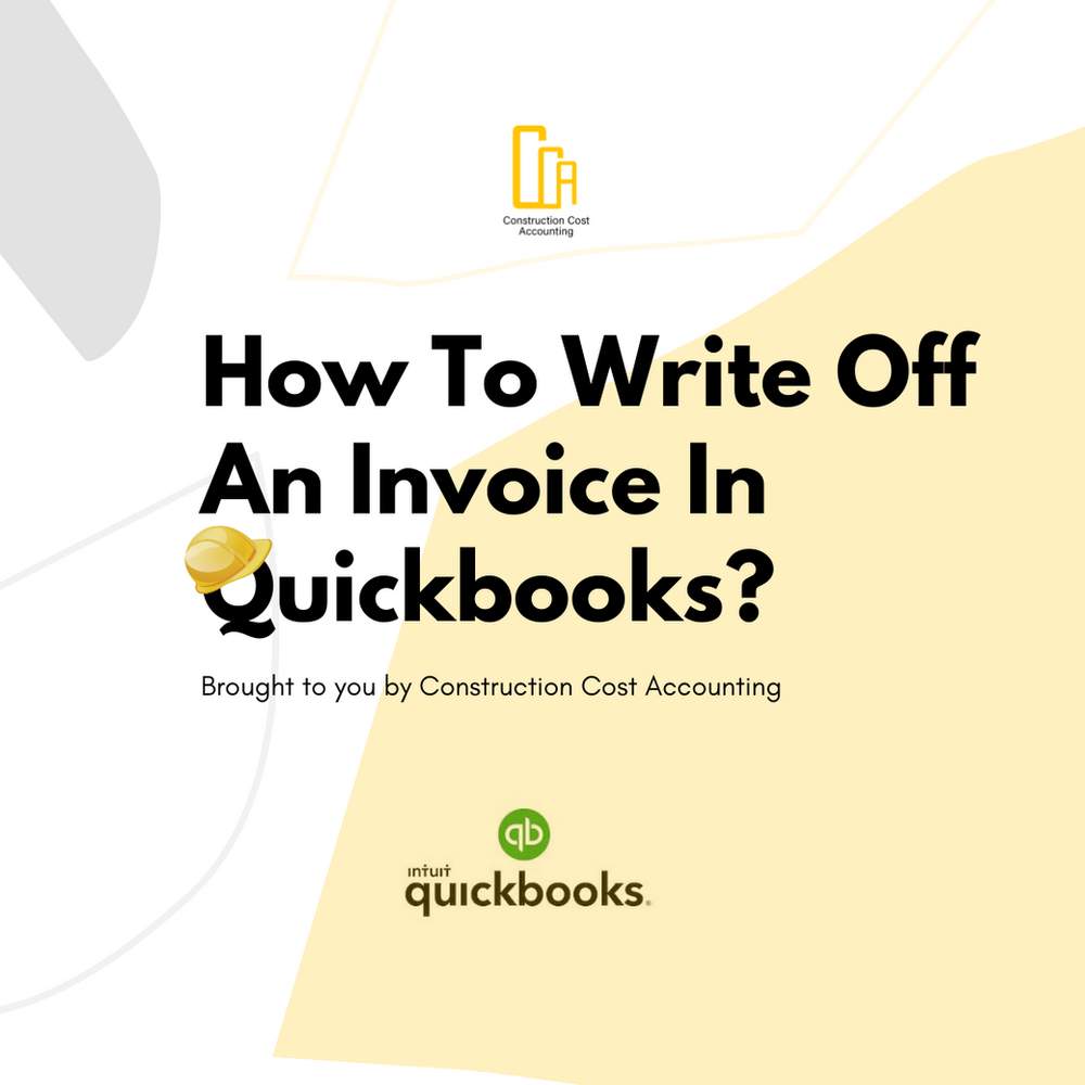 How To Write Off An Invoice In Quickbooks?