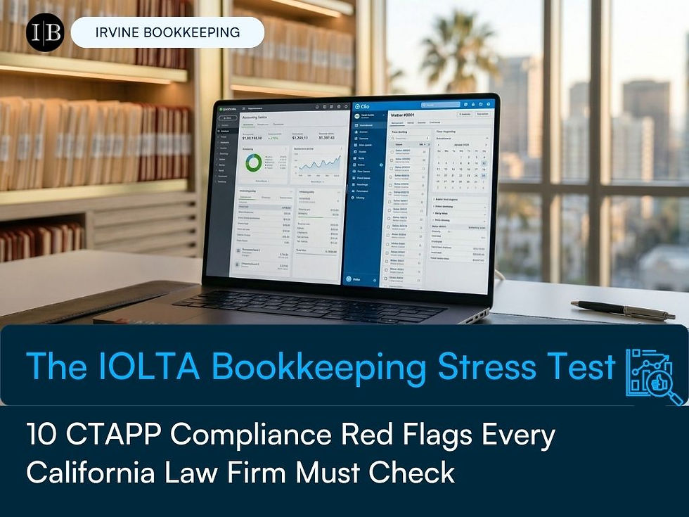 Law firm bookkeeping software QuickBooks and Clio integration for IOLTA compliance