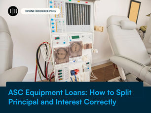 ASC Equipment Loans: How to Split Principal and Interest Correctly