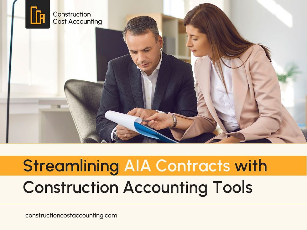 Streamlining AIA Contracts with Construction Accounting Tools