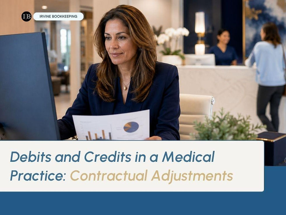 How Debits and Credits Really Work in a Medical Practice: Charges, Contractual Adjustments, and What Insurance Actually Pays