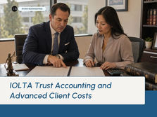 IOLTA Trust Accounting and Advanced Client Costs: How PI Firms Keep Them Straight