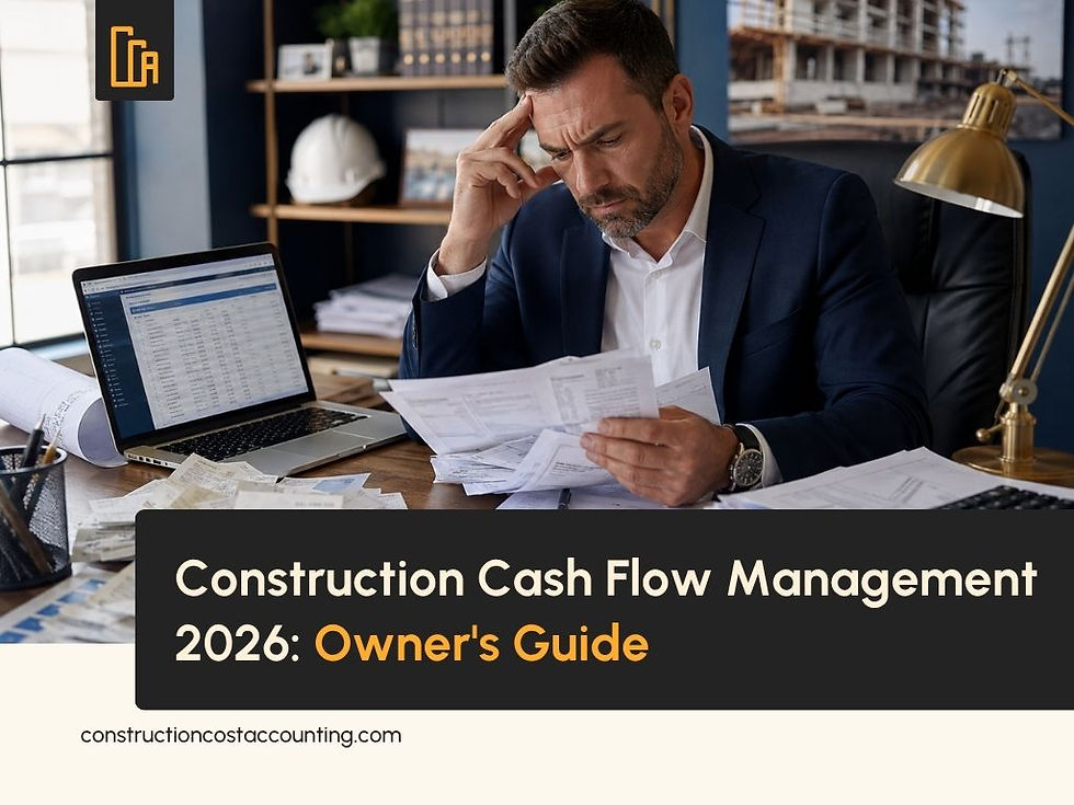 Construction Cash Flow Management 2026: Why Profitable Contractors Still Run Out of Cash — and the Project-by-Project Playbook to Fix It