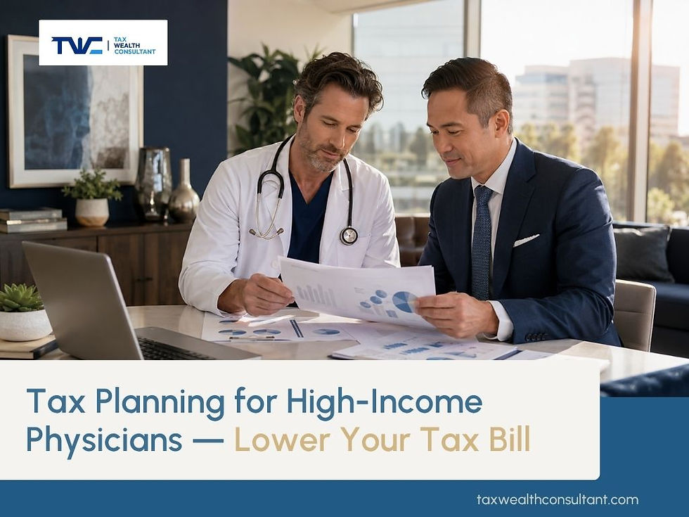 Tax Planning for High-Income Physicians — How Doctors Can Legally Lower a Big Tax Bill