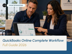 QuickBooks Online Complete Workflow Guide 2026 — Setup, Transactions, Reconciliation, and Reporting