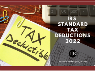 2022 Standard Deduction Amounts - What You Need to Know About Inflation Adjustments