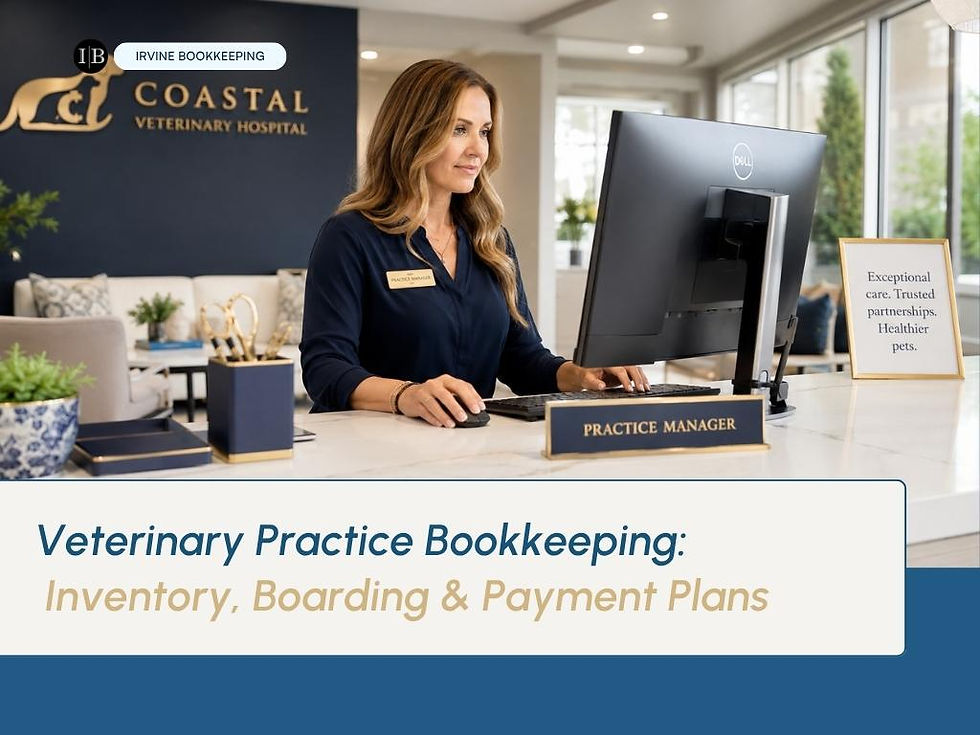 The Bookkeeping Mistake That Hides a Veterinary Practice's Real Profit: Inventory, Boarding, and Payment Plans