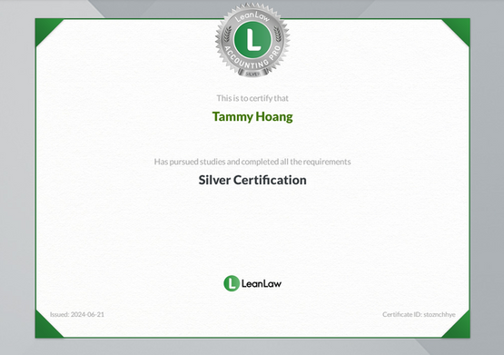 Silver Certification of LeanLaw